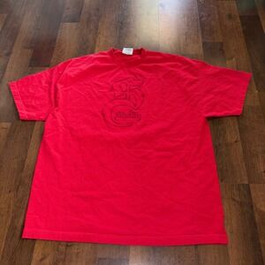 Shady Ltd Mens XL Red Short Sleeve Embroidered Graphic T-Shirt Eminem Streetwear
